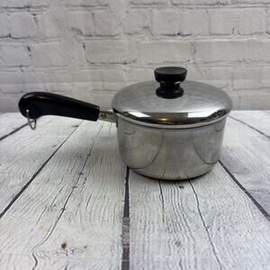 Revere Ware 1801 Stainless Steel 1 1/2 Qt Quart Sauce Pan Pot WITH LID